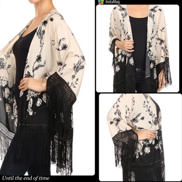 ❤Floral print kimono cardigan - Picture 2 of 3