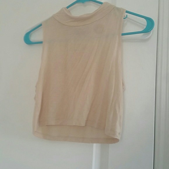 turtle neck crop top