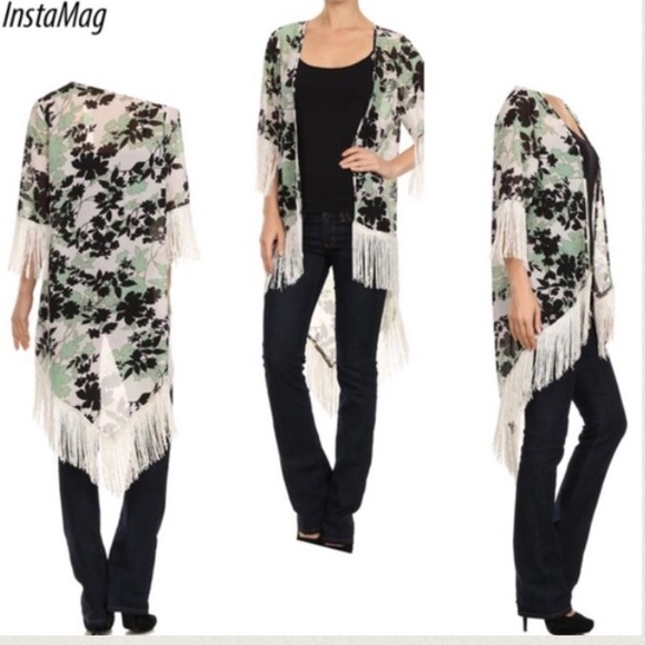 ❤High low fringe cardigan - Picture 3 of 3