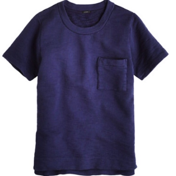 J. Crew Short Sleeve Boyfriend Sweatshirt Size M