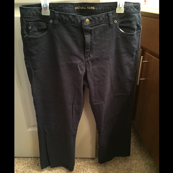 Michael Kors navy cropped pants