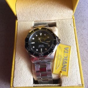 Invicta men's silver watch