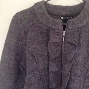 Gray felted wool jacket by Valerie Bertinelli