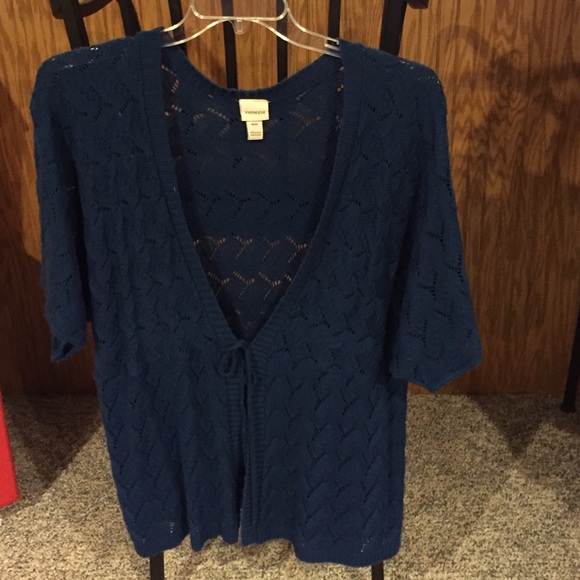 Blue short sleeve sweater - Picture 1 of 1