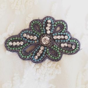 Anthropologie Beaded Hair Clip