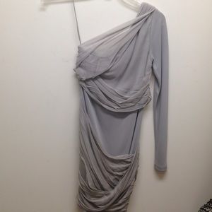 Alice and Olivia one sleeve banded dress