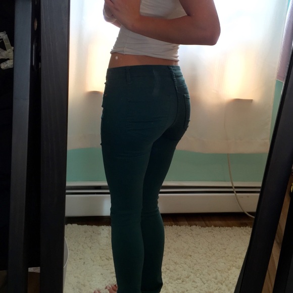 Emerald skinny jeans - Picture 2 of 4