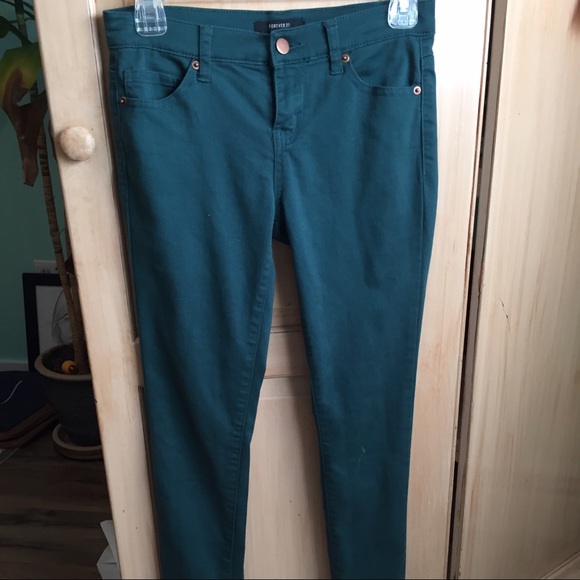Emerald skinny jeans - Picture 3 of 4
