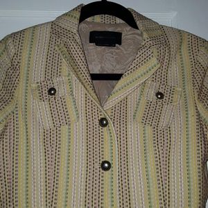 Multicolored stitched blazer