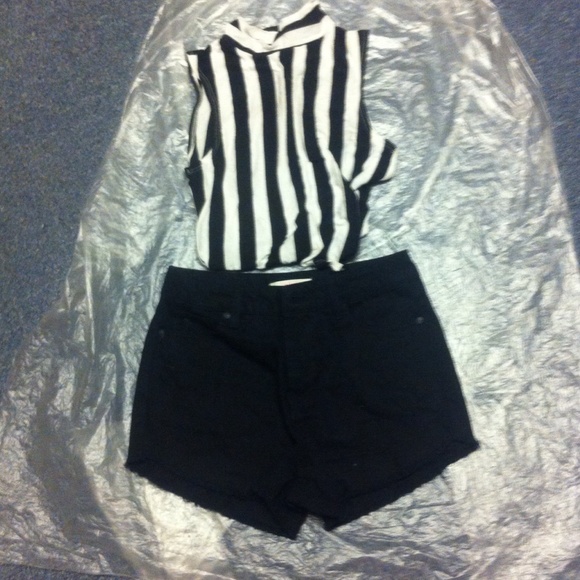 Jean shorts black