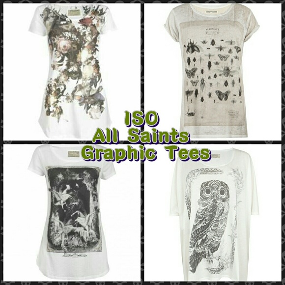 All Saints Tops - ISO All Saints Women's Graphic Tees