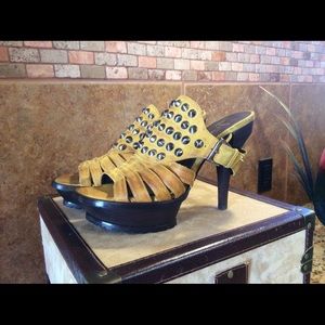 Lisa For Donald J Pliner Studded Platform Sandals