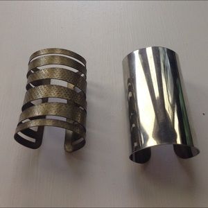 TWO bangle cuffs