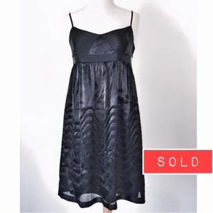 BCBGMaxAzria Silk LBD with Patterned Detailing