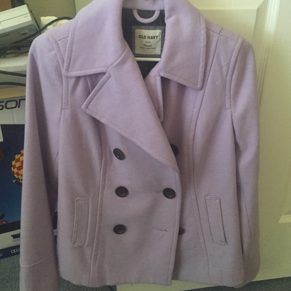 Purple pea coat from old navy!
