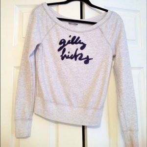 Light Gray Gill Hicks Crew Neck Sweatshirt