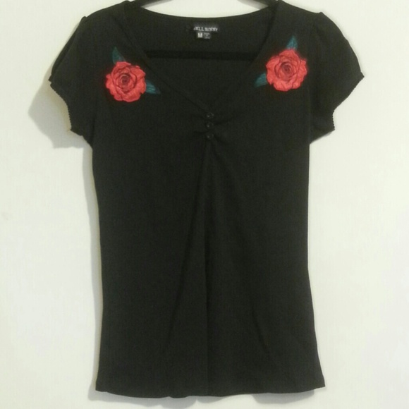 Hell Bunny Shirt with Roses