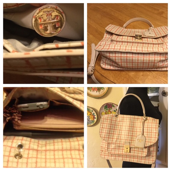 X SOLD Tory Burch Priscilla  Leather Satchel X - Picture 4 of 4