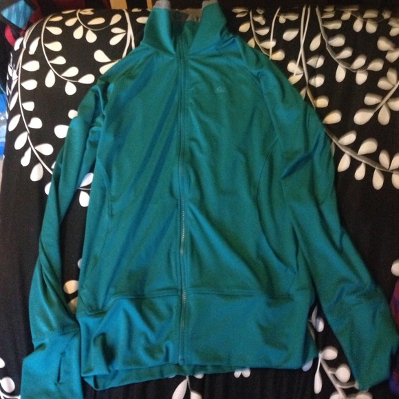 blue green adidas jacket
