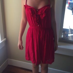 Bright raspberry color sundress