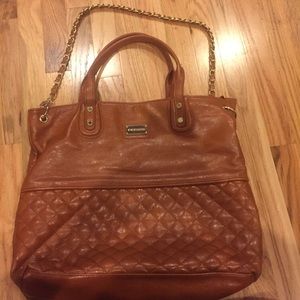 Brown leather Steve Madden purse