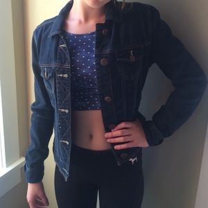 Dark blue denim jacket
