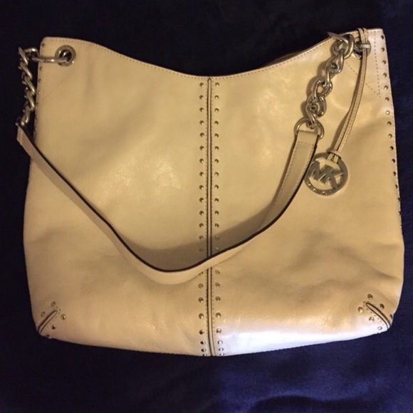 White leather Michael Kors bag -  authentic