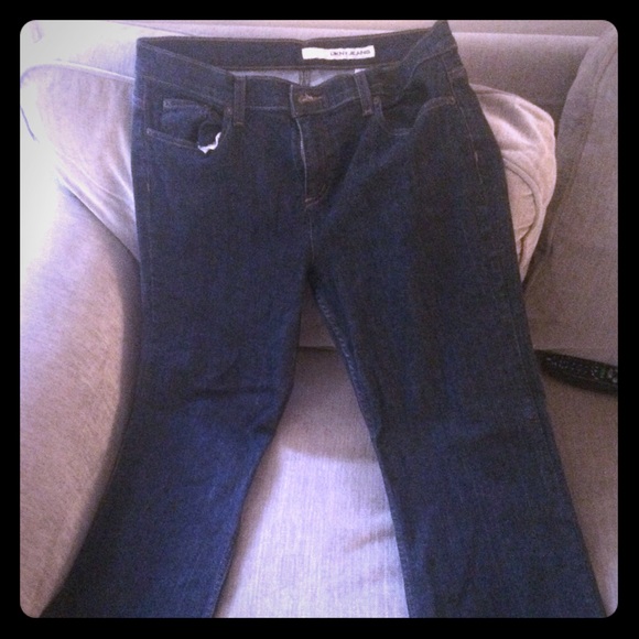 DKNY flare blue jeans