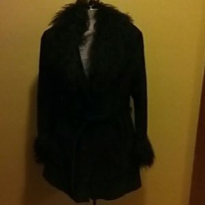 Black suede jacket