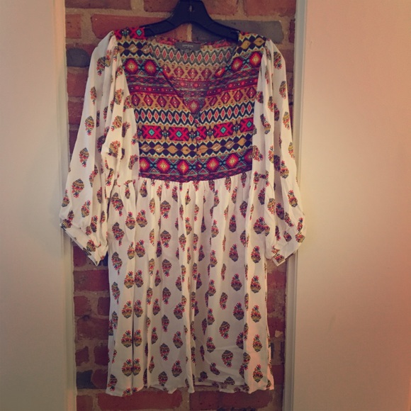 Boho 3/4 sleeve dress