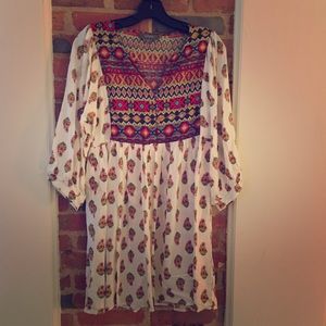 Boho 3/4 sleeve dress
