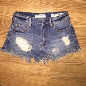 high waisted Pacsun jean shorts