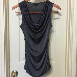 Dark Grey Dressy Top