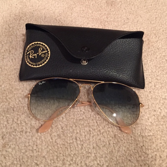 Ray-Ban Accessories - Ray ban sunglasses Faded glass gold trim