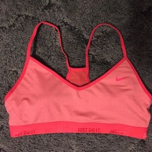 Nike pink sports bra