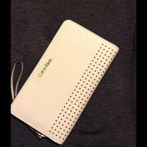 Calvin Klein leather wallet with little studs