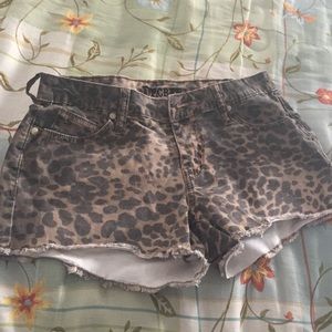 Cheetah print shorts