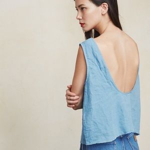 The Reformation Morgan top in spruce BNWT