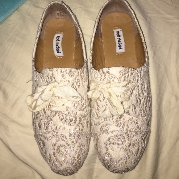 White & Glittery Shoes