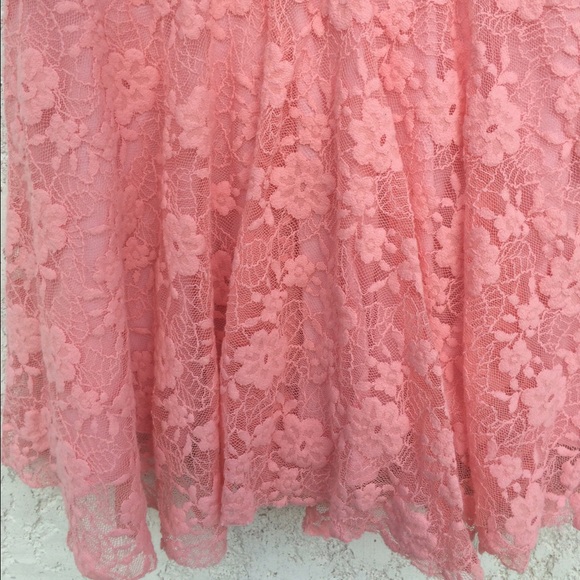 Cute Hollister Pink Lace Skirt