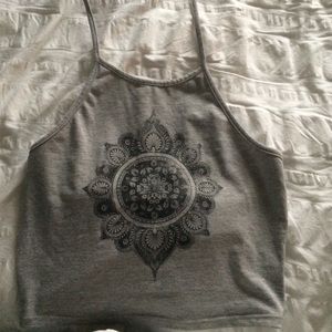 Halter back out crop top