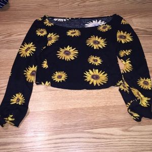 sunflower crop top