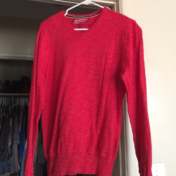 Orange v neck sweater