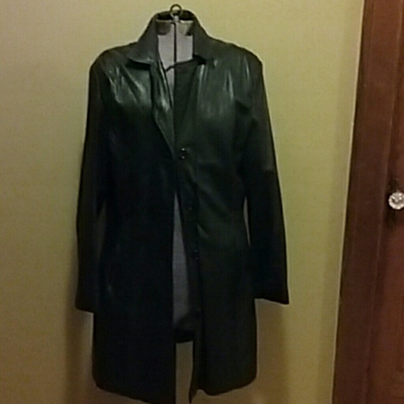 Black leather jacket