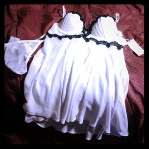 NWT 2 piece camisol set-molded cup babydoll