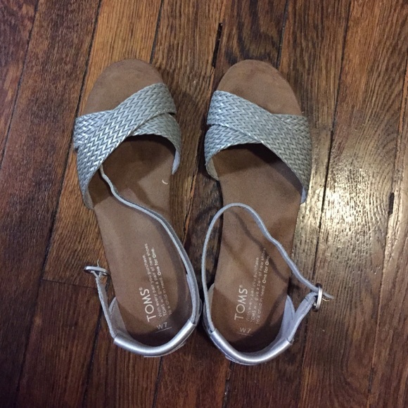 Silver sandals
