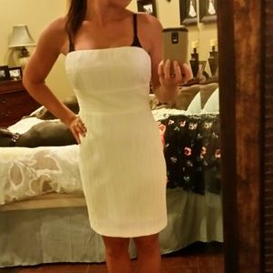 NWOT Shimmer white cocktail dress