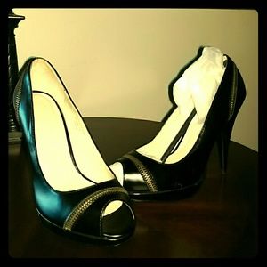 3.5" Brand New Colin Stewart black w brass zipper