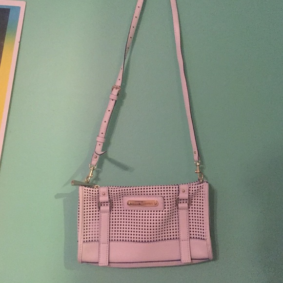 White and royal blue juicy couture purse