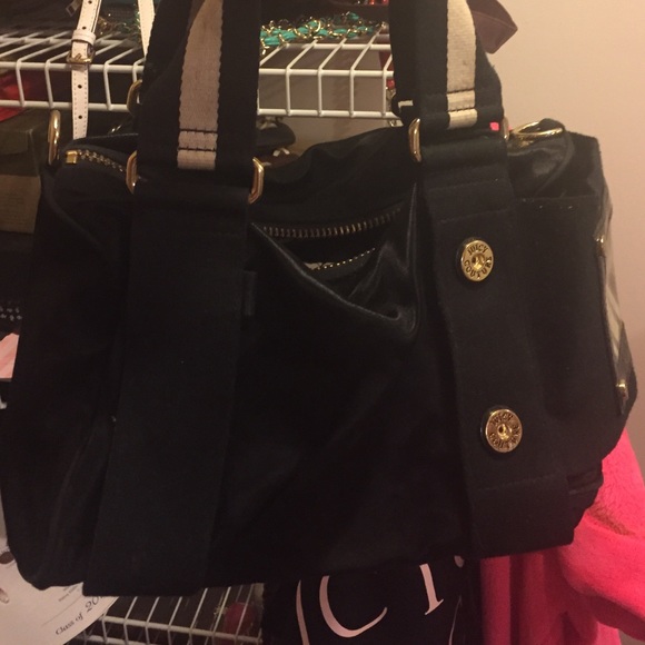 Black & gold rectangle juicy couture bag